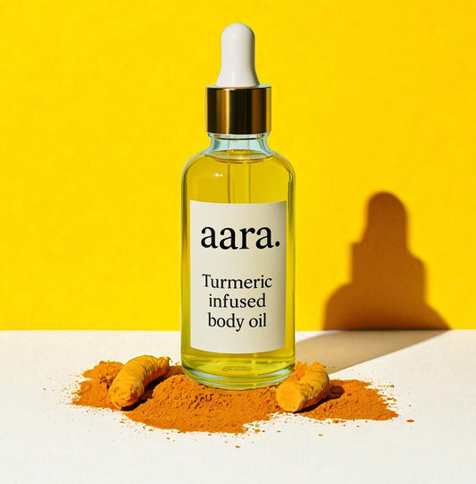 Turmeric infused body oil